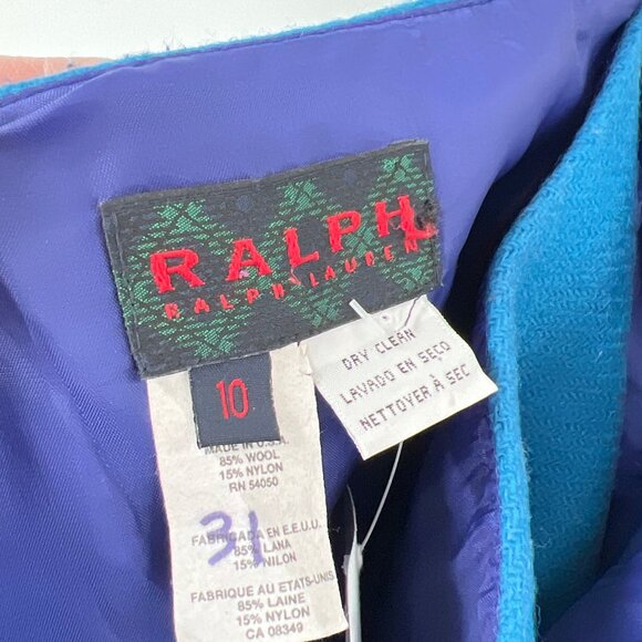 Vintage Ralph Ralph Lauren Wool Blanket Wrap Mini Skirt - Picture 5 of 5